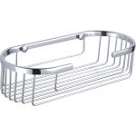 High Quality Rust Proof Stainless Steel “Clasico” Oval Bathroom / Bottle Basket