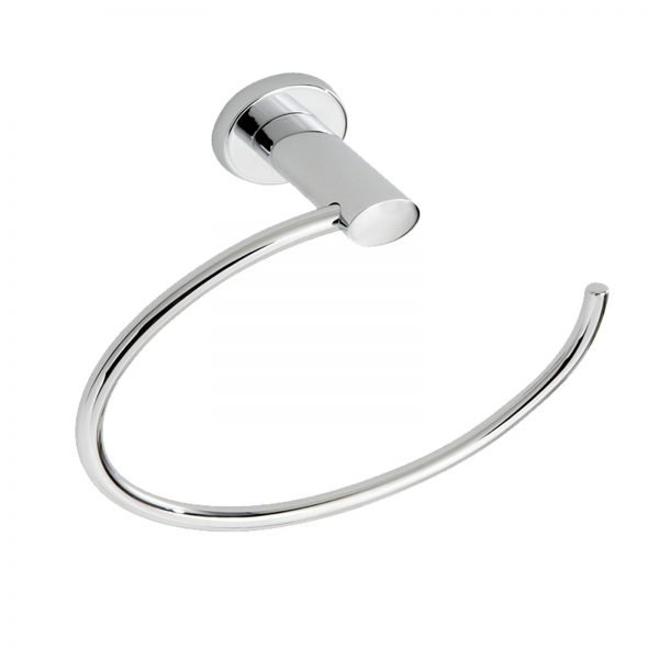 Wall Mounted Rust Proof Chrome “Eternity” Towel Ring