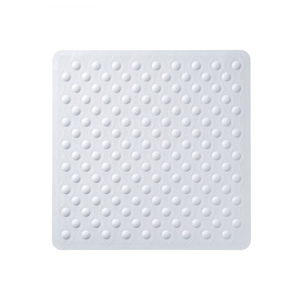 White “Sola” Rubber Anti / Non Slip Shower Mat
