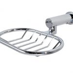 Wall Mounted Rust Proof Chrome “Infinity” Soap Basket