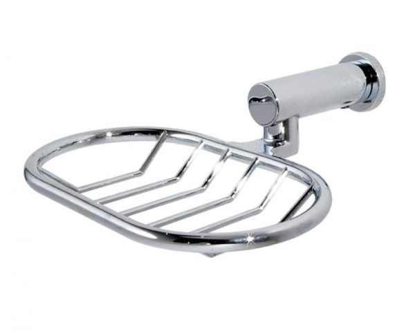 Wall Mounted Rust Proof Chrome “Infinity” Soap Basket