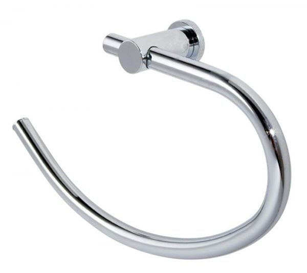 Wall Mounted Rust Proof Chrome “Infinity” Towel Ring