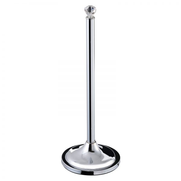 Free Standing Chrome “Crystalle” Spare Toilet Roll Holder