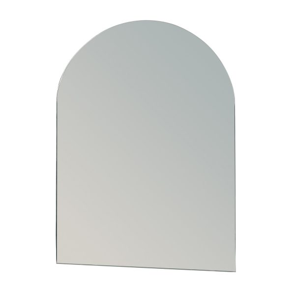 Frameless Wall Mounted Arch “Hampton” Small Bathroom Mirror