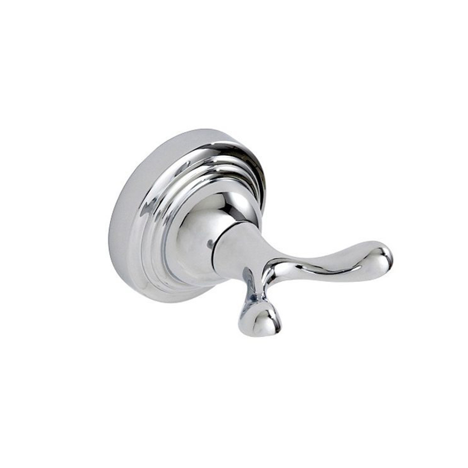 Showerdrape Wall Mounted Chrome Fidelity Double Bathroom Robe Hook