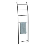 Black “Loft” Towel Rack / Rail Ladder