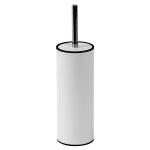 Nexus Curved Toilet Brush and Holder, White Finish