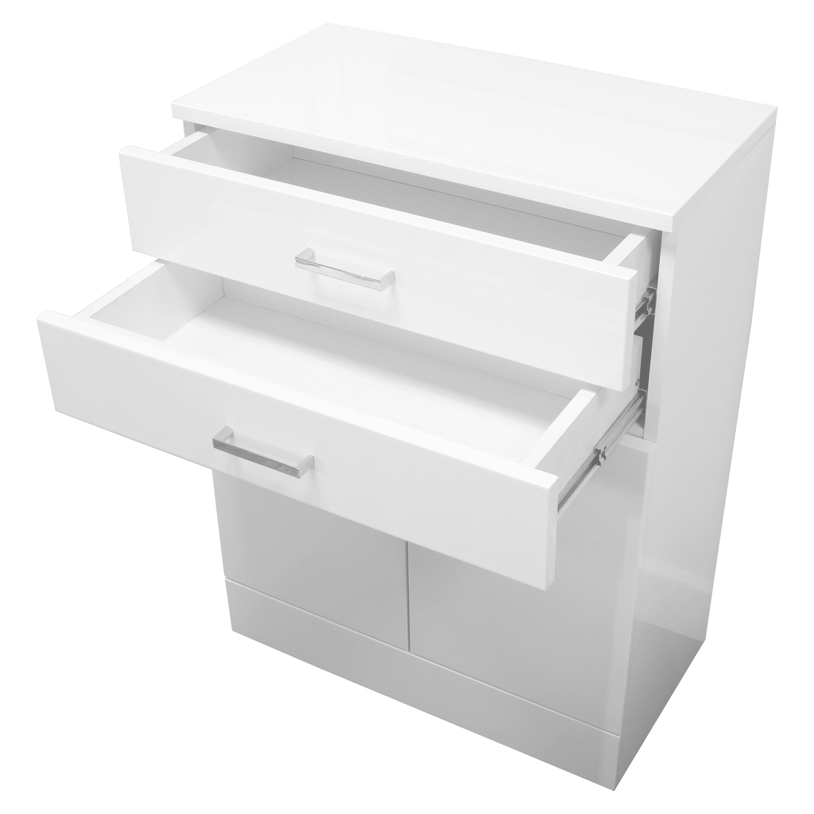 Buy High Gloss White Trento Bathroom Cabinet With Soft Close