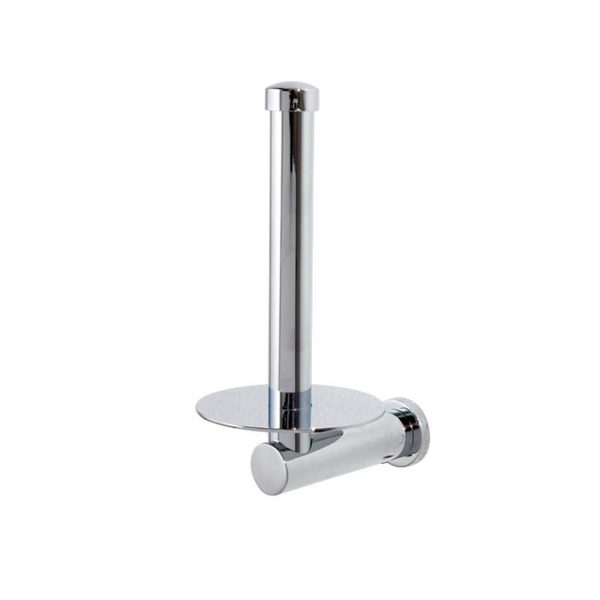 Wall Mounted Chrome Rust Proof “Infinity” Spare Toilet Roll Holder