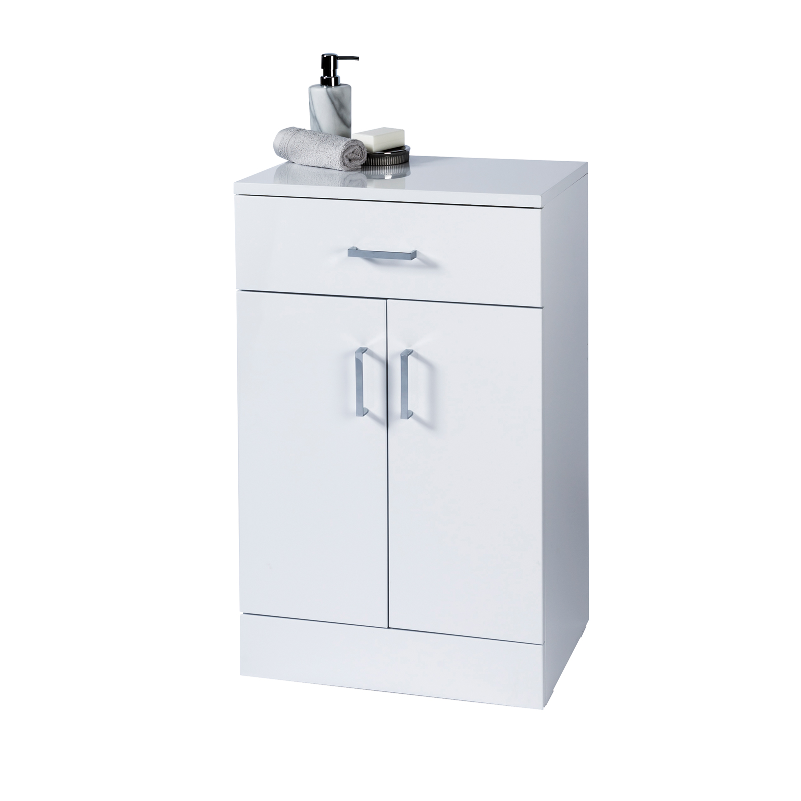 Purchase The Salerno High White Gloss Bathroom Cabinet Back2bath