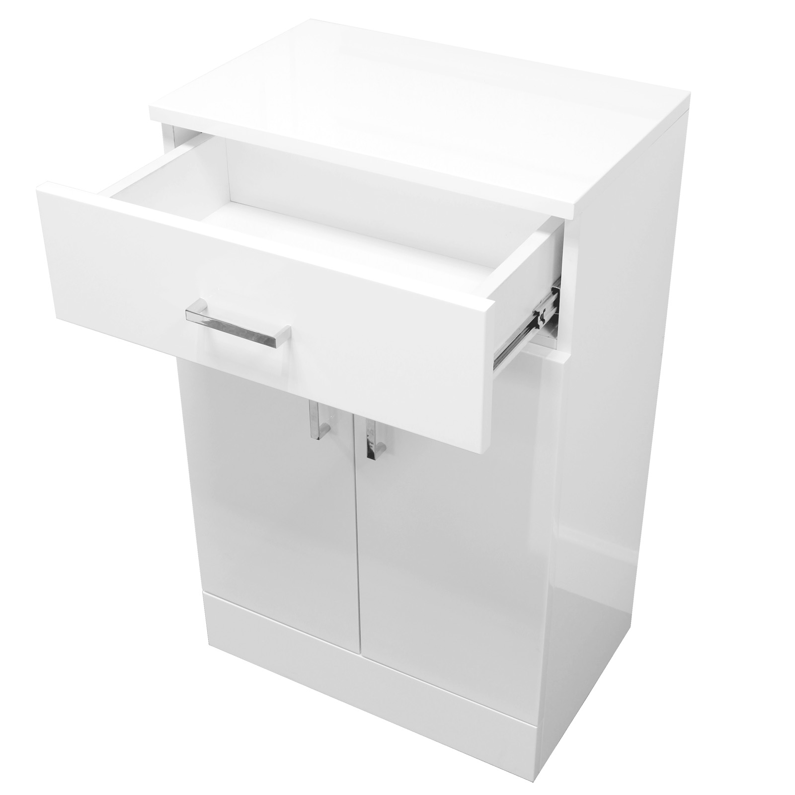 Buy High Gloss White Salerno Bathroom Cabinet W Soft Close