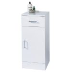 High Gloss White “Arezzo” Bathroom Cabinet w/ Soft Close Single Door