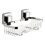 Pushloc Wall Mounted Double Edge Suction Rectangular Basket