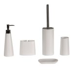 Alto White Bathroom Accessory Set