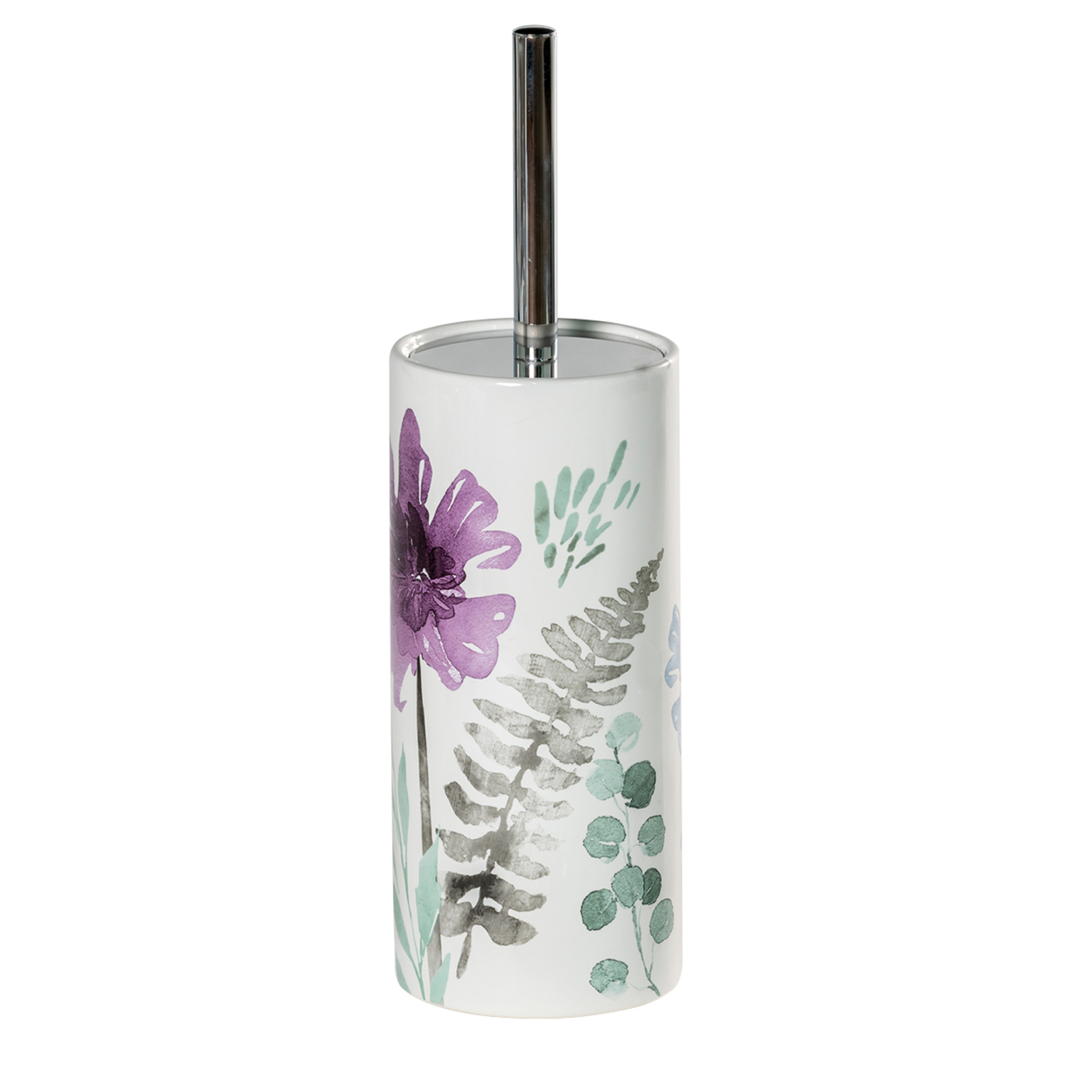 Purple toilet store brush