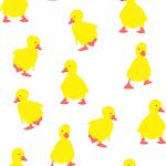 100% Polyester “Duckling” Printed Duck Pattern Shower Curtain