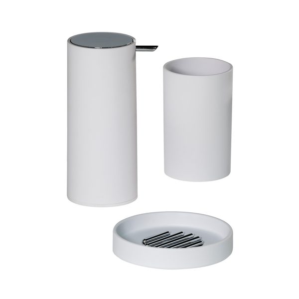 Nordic 3 Piece Accessory Set (Soap dish, Tumbler and Liquid Soap Dispenser)