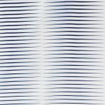 Horizon Polyester Shower Curtain Blue