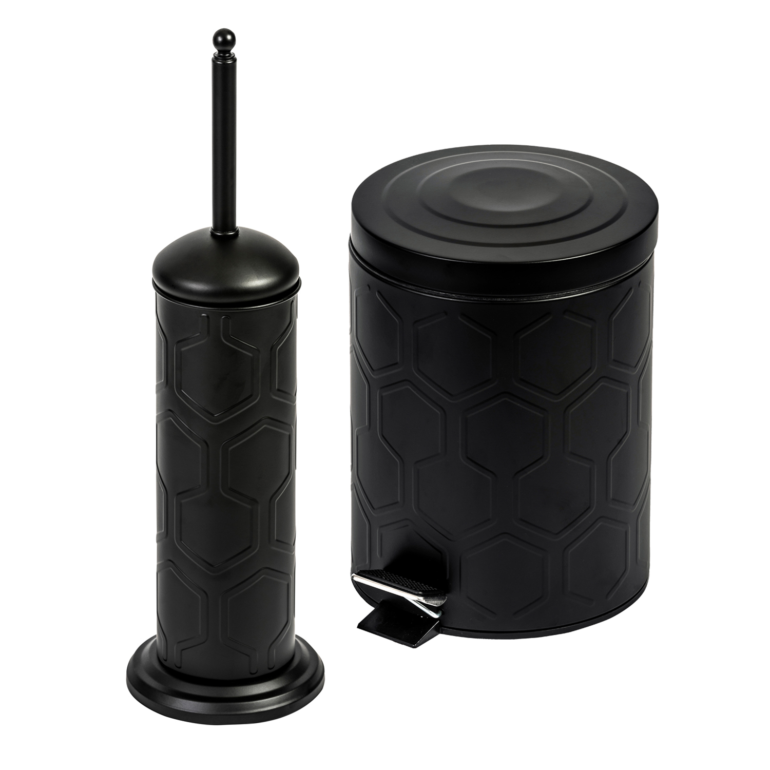 Bathroom bin and discount toilet brush set